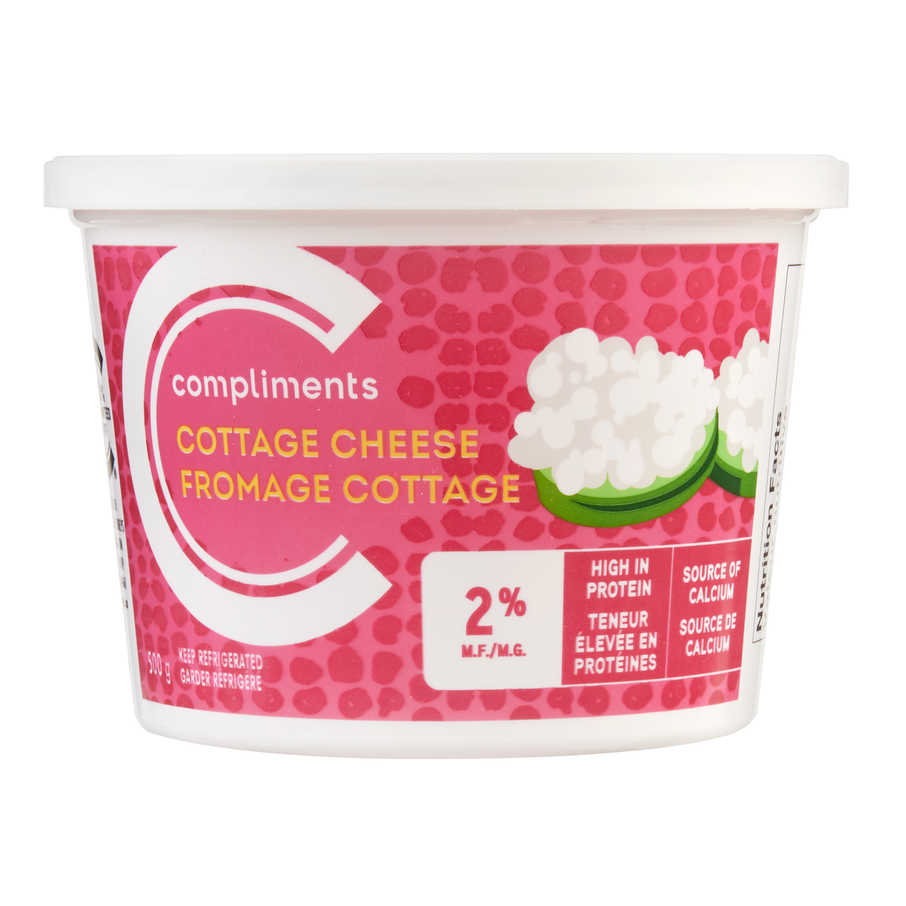 2 Cottage Cheese 500 g Compliments.ca