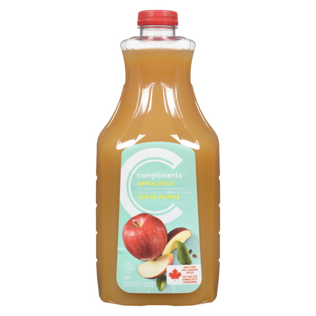 Apple Juice Not From Concentrate 1.65 L | Compliments.ca