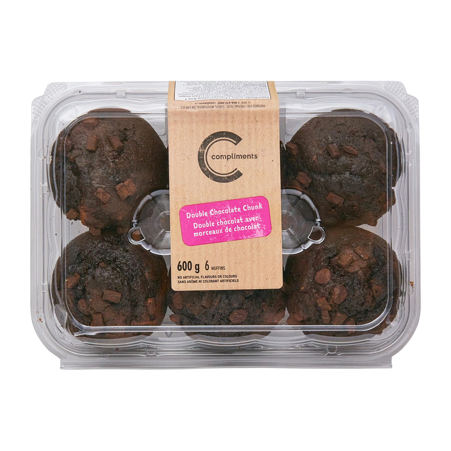 Muffin double chocolat individuel 16x100g