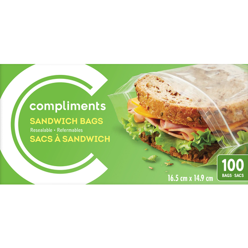 IGA Reclosable Sandwich Bags, Plastic Bags