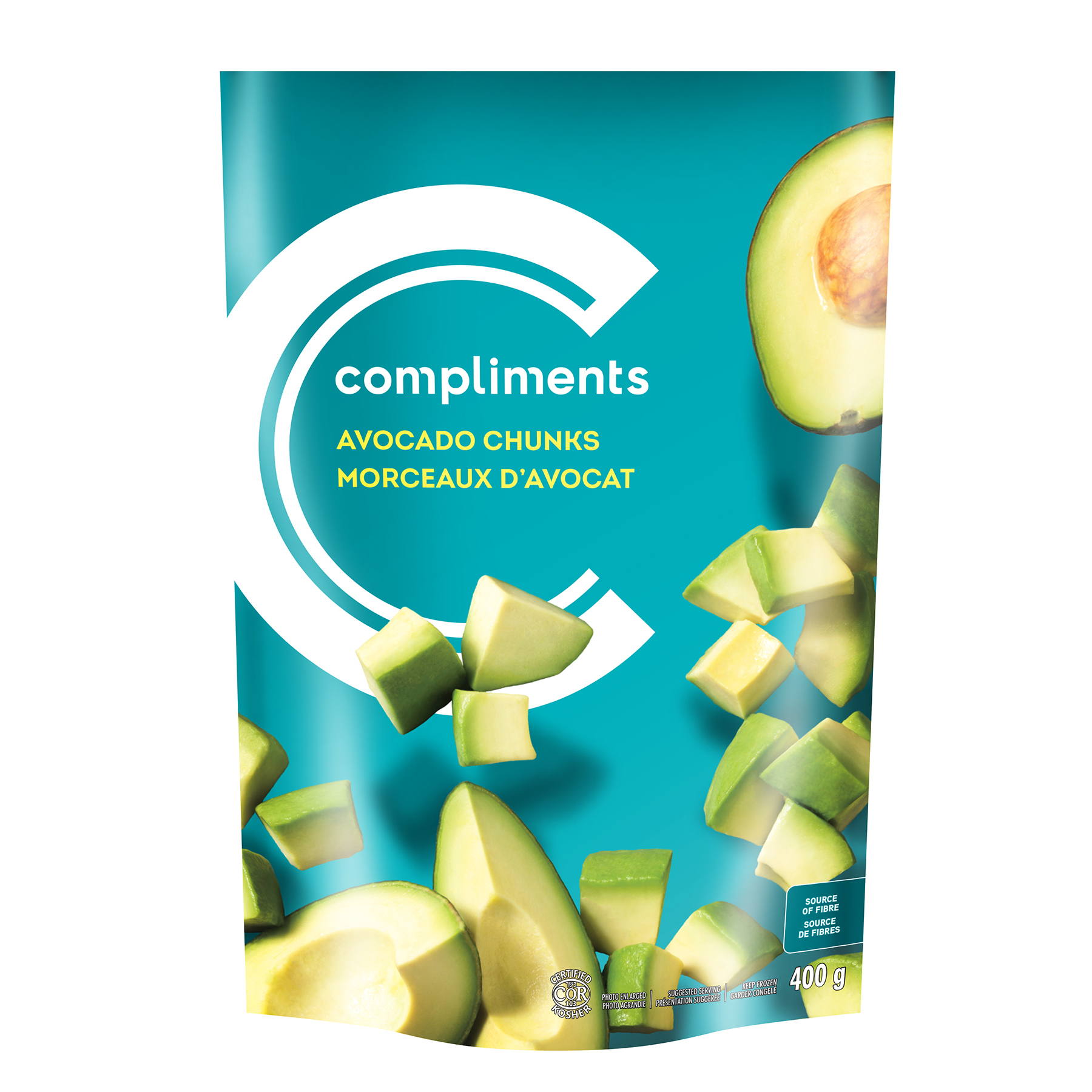 Frozen Fruit Avocado Chunks 400 g Compliments.ca