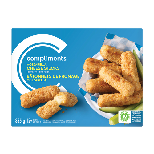 Mozzarella Cheese Sticks 325 g Compliments.ca