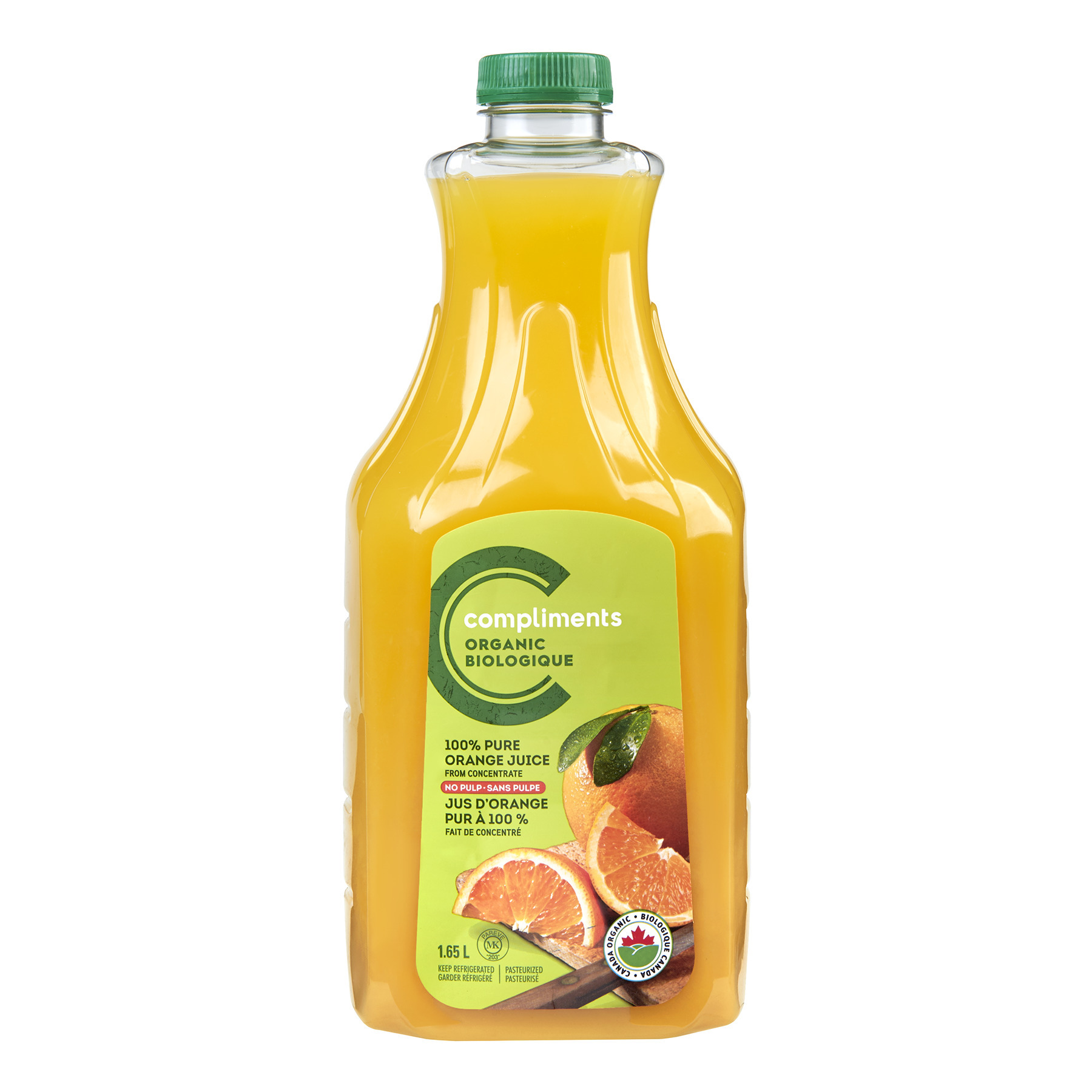 Organic Orange Juice 1.65 L | Compliments.ca