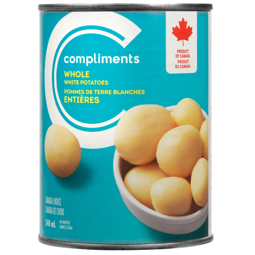 Whole White Potatoes 540 mL Compliments.ca