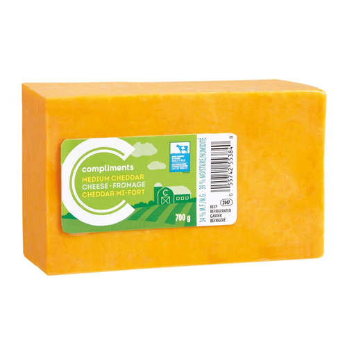 Fromage Cheddar Mi Fort 700 G Complimentsca 