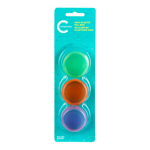 Compliments Mini Plastic Pill Box 1 EA - Voilà Online Groceries & Offers