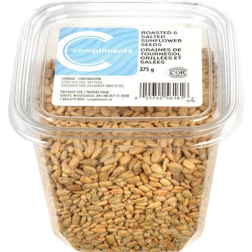 Roasted Salted Sunflower Seeds 375 g Compliments.ca