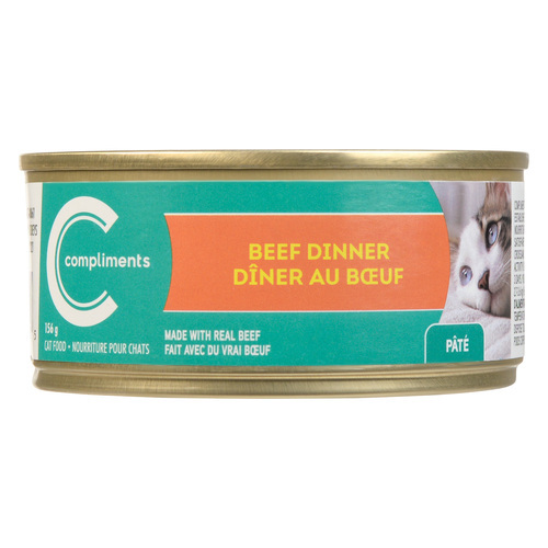 Wet Beef Dinner Pate Cat Food 156 g Compliments