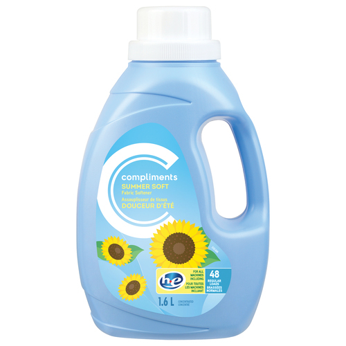 Fabric Softener Summer Soft 48 Loads 1.6 L Compliments.ca