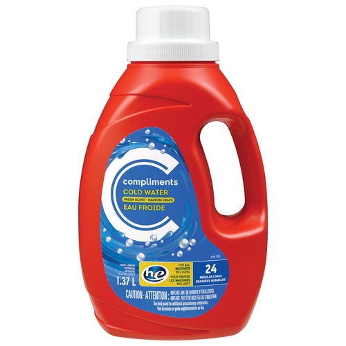 Liquid Laundry Detergent Cold Water 1.37 L Compliments.ca