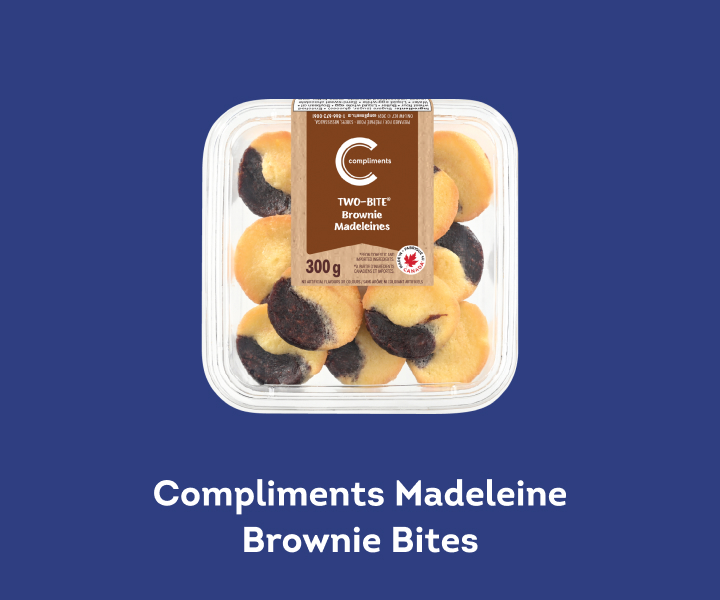 Package of Two-Bite Brownie Madeleines