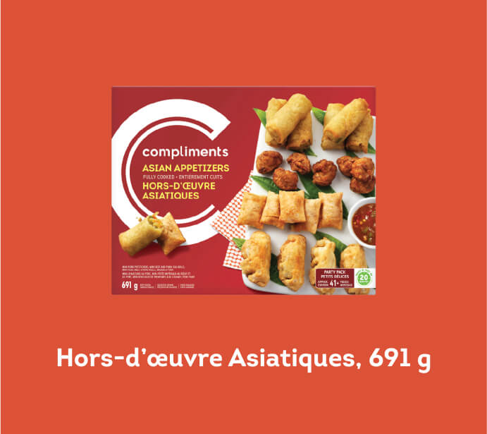 Hors-d’œuvre Asiatiques, 691 g