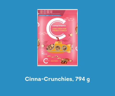 Bag of Cinna Crunchies cereal