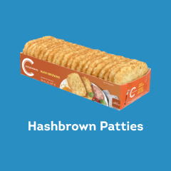 Package of Compliments hashbrown patties